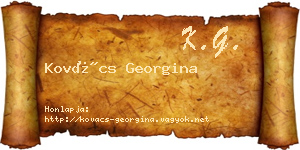 Kovács Georgina névjegykártya